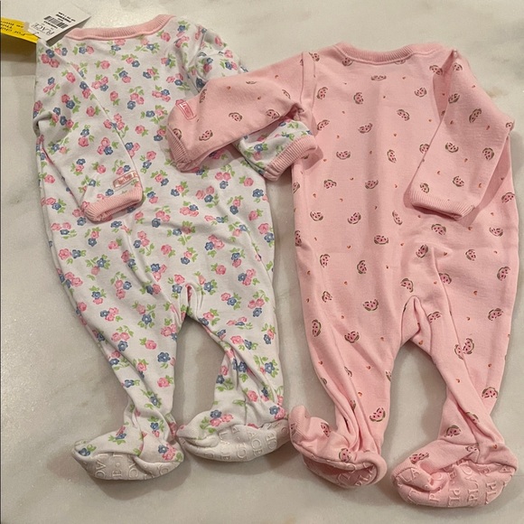 The Children's Place Other - Newborn/Preemie Floral and Pink Watermelon One Piece Set of 2
